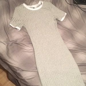 Grey h&m bodycon dress